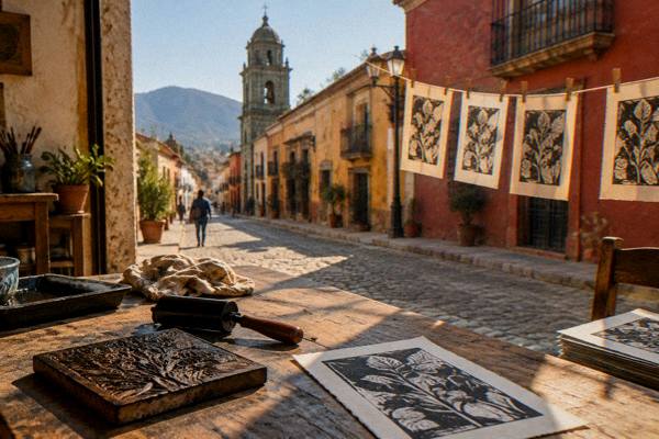 3-Hour Printmaking Session, Oaxaca City