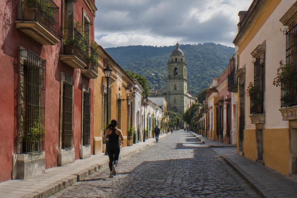 Clouds gathering over the hills of the Valles Centrales above Oaxaca City